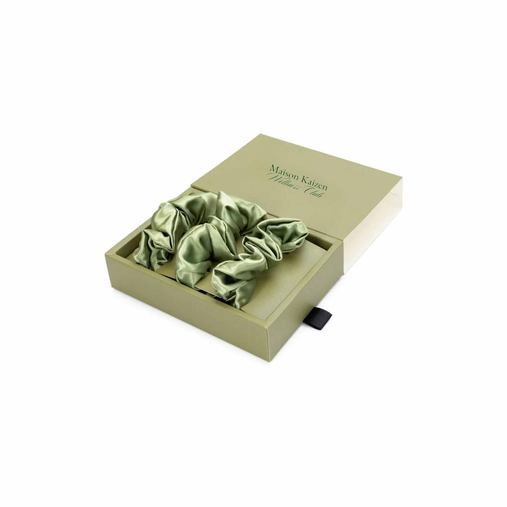 Kaizen silk scrunchies