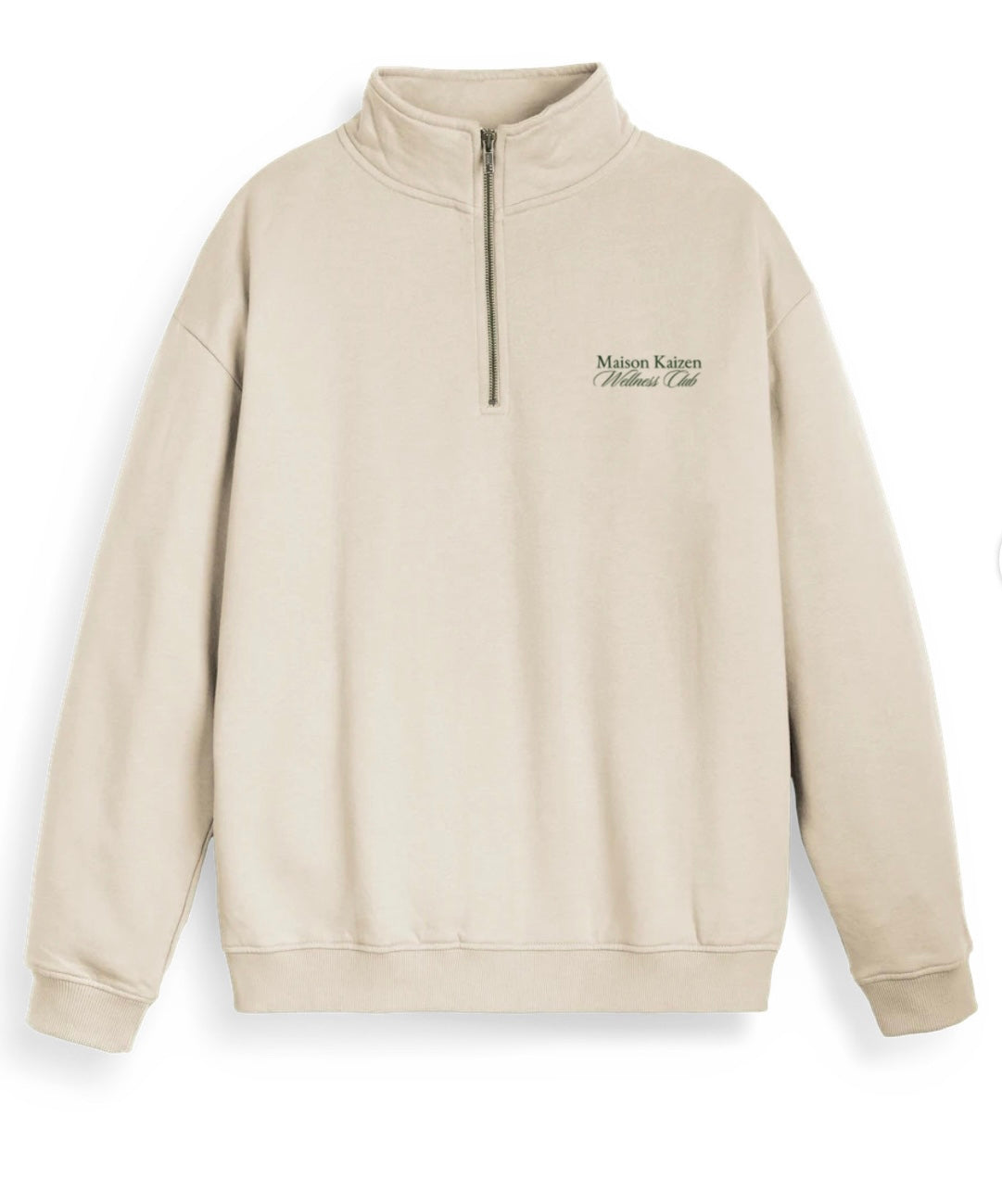 Maison Kaizen White Zip Jumper