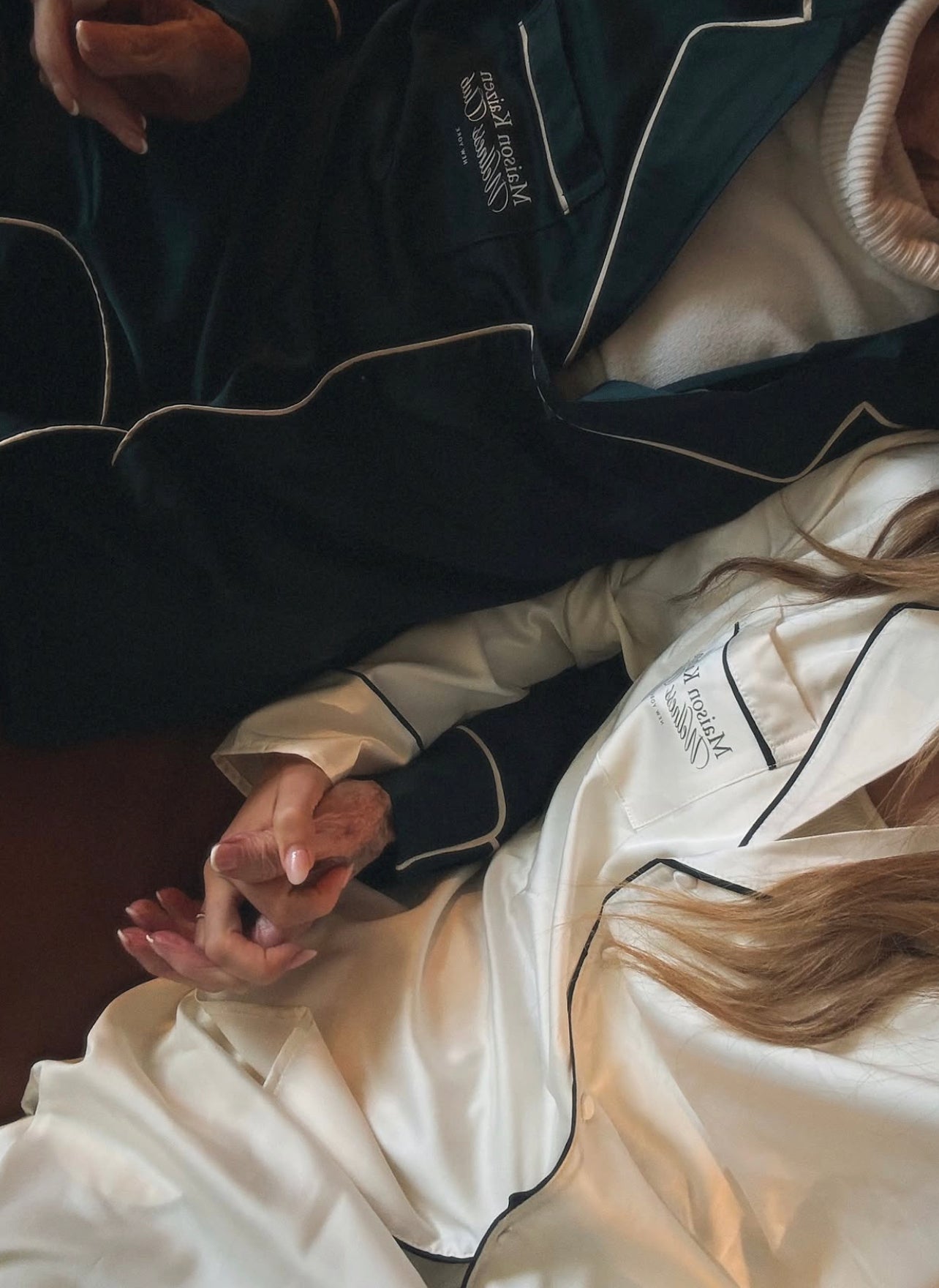 Maison Kaizen Cream Silk Pyjama Set